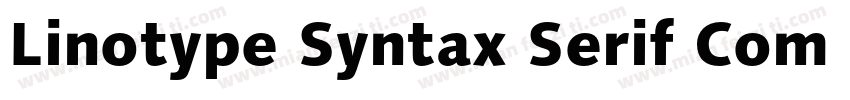 Linotype Syntax Serif Com Light字体转换